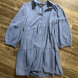 Anita Light Blue Casual Dress